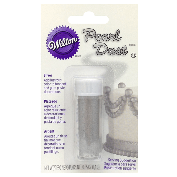 Wilton Silver Pearl Dust - bakeware bake house kitchenware bakers supplies baking