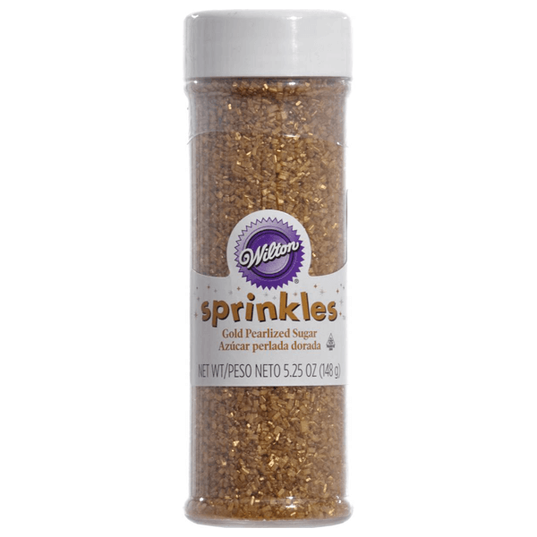 Wilton Sprinkles Gold Pearlized Sugar - bakeware bake house kitchenware bakers supplies baking