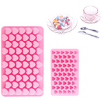 55 Mini Hearts Silicone Decoration Mold - bakeware bake house kitchenware bakers supplies baking