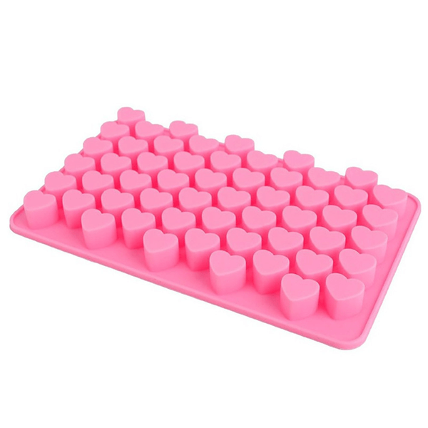 55 Mini Hearts Silicone Decoration Mold - bakeware bake house kitchenware bakers supplies baking