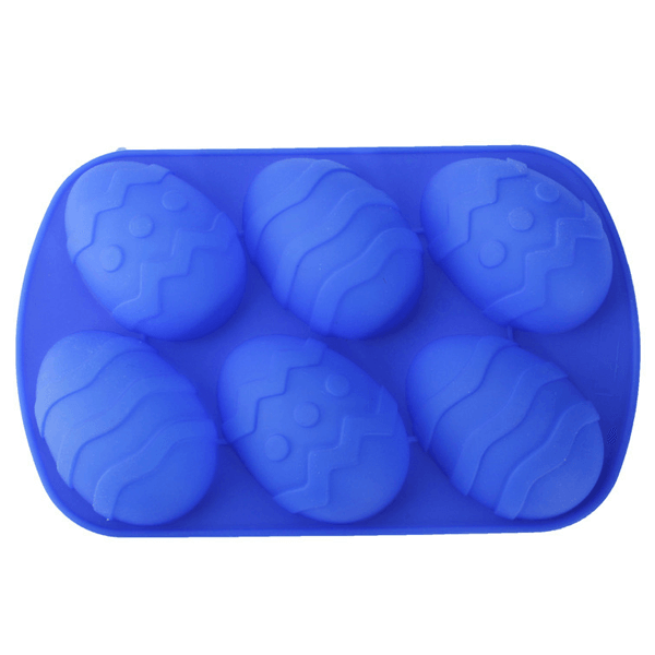 6 Easter Eggs Fondant Silicone Cake Decoration Mold - bakeware bake house kitchenware bakers supplies baking