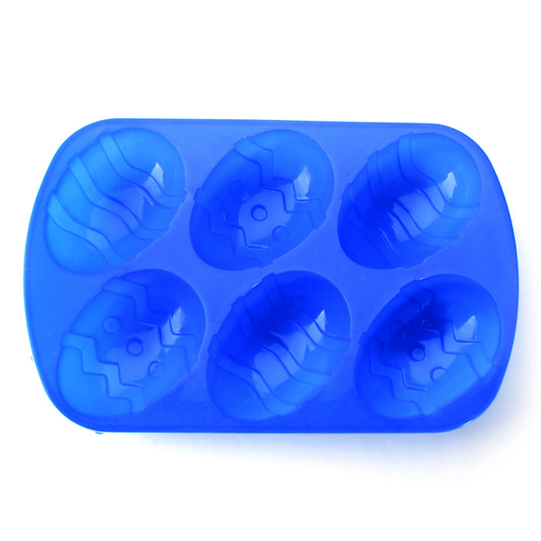 6 Easter Eggs Fondant Silicone Cake Decoration Mold - bakeware bake house kitchenware bakers supplies baking
