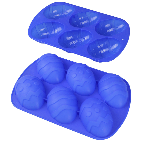 6 Easter Eggs Fondant Silicone Cake Decoration Mold - bakeware bake house kitchenware bakers supplies baking