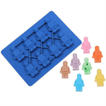 Lego Robot Shape Silicone Mold - bakeware bake house kitchenware bakers supplies baking