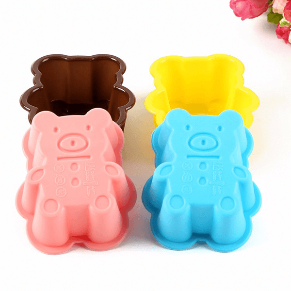 Bear Shape Silicone Cake Fondant Mold - bakeware bake house kitchenware bakers supplies baking