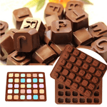 Alphabets Shape Silicone Chocolate Mold - bakeware bake house kitchenware bakers supplies baking