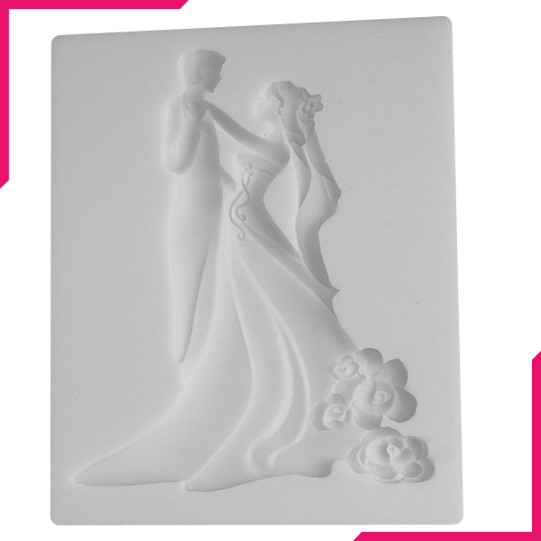 Wedding Silicone Fondant Mold - bakeware bake house kitchenware bakers supplies baking