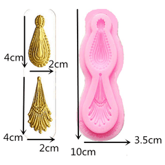 Gem Pendant Fondant Silicone Mold - bakeware bake house kitchenware bakers supplies baking