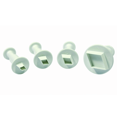 Plunge Cutter Diamond 4 Pcs - bakeware bake house kitchenware bakers supplies baking