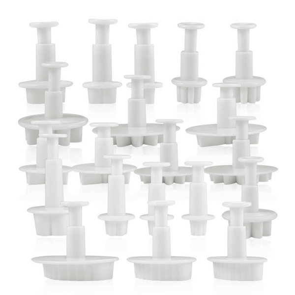 Fondant Plunge Cake Decorating Cutter Set 44 Pcs Set - bakeware bake house kitchenware bakers supplies baking