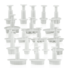 Fondant Plunge Cake Decorating Cutter Set 44 Pcs Set - bakeware bake house kitchenware bakers supplies baking