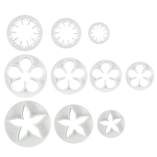 Fondant Plunge Cake Decorating Cutter Set 44 Pcs Set - bakeware bake house kitchenware bakers supplies baking