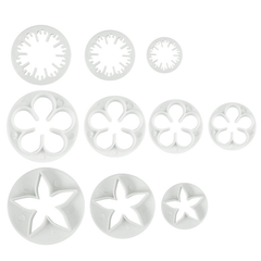 Fondant Plunge Cake Decorating Cutter Set 44 Pcs Set - bakeware bake house kitchenware bakers supplies baking
