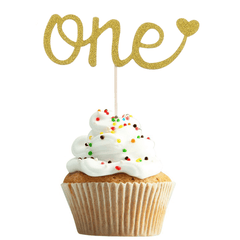 ONE Alphabet Party Decoration Topper - bakeware bake house kitchenware bakers supplies baking