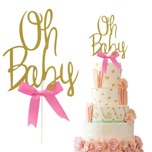 OH BABY Word Party Decoration Topper - bakeware bake house kitchenware bakers supplies baking