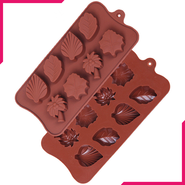 Silicone Chocolate Mold Palm Tree and Leaves - bakeware bake house kitchenware bakers supplies baking