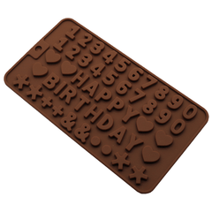 Chocolate Mold Happy birthday - bakeware bake house kitchenware bakers supplies baking