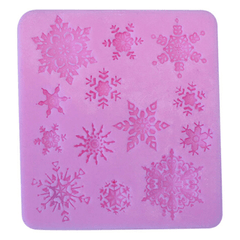 3D Christmas Snowflake Silicone Fondant Mold - bakeware bake house kitchenware bakers supplies baking