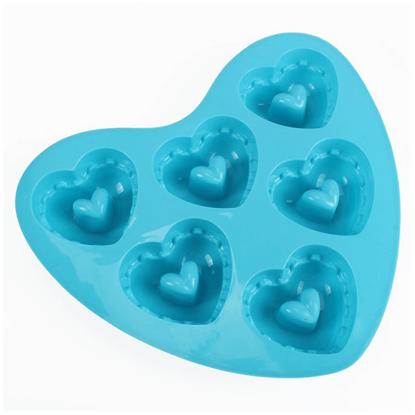 Heart Shape Silicone Cake Molds 6 Cavity - bakeware bake house kitchenware bakers supplies baking