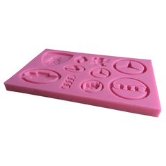 Car Logos Silicone Fondant Cake Mold - bakeware bake house kitchenware bakers supplies baking