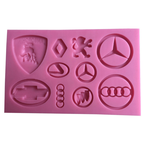 Car Logos Silicone Fondant Cake Mold - bakeware bake house kitchenware bakers supplies baking