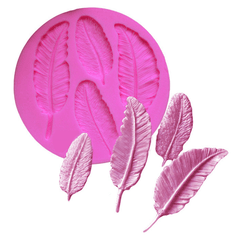 Birds Feathers Silicone Fondant Mold - bakeware bake house kitchenware bakers supplies baking