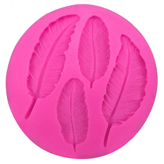 Birds Feathers Silicone Fondant Mold - bakeware bake house kitchenware bakers supplies baking