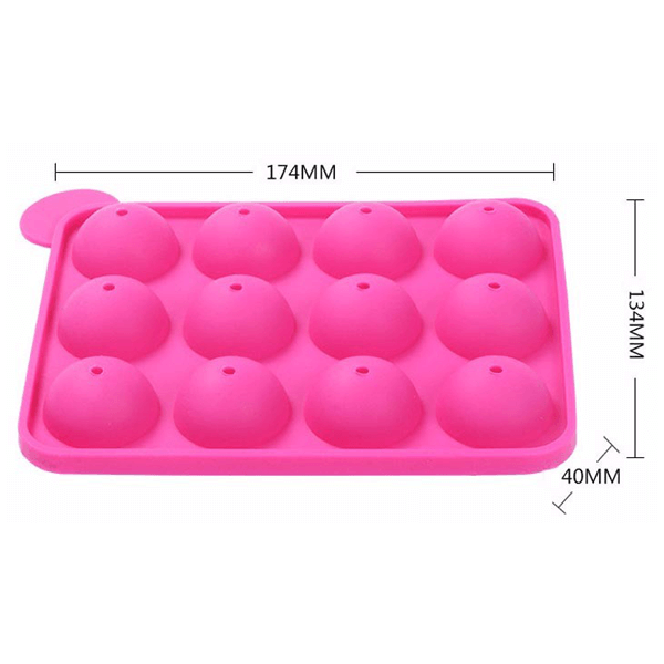 Silicone Lollipop Mold 12 Cavity - bakeware bake house kitchenware bakers supplies baking