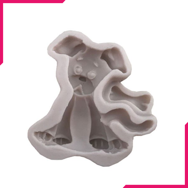 3D Silicone Dog Shape Fondnat Mould - bakeware bake house kitchenware bakers supplies baking