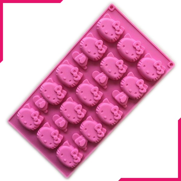 Cat Hello Kitty Silicone Chocolate Mold - bakeware bake house kitchenware bakers supplies baking
