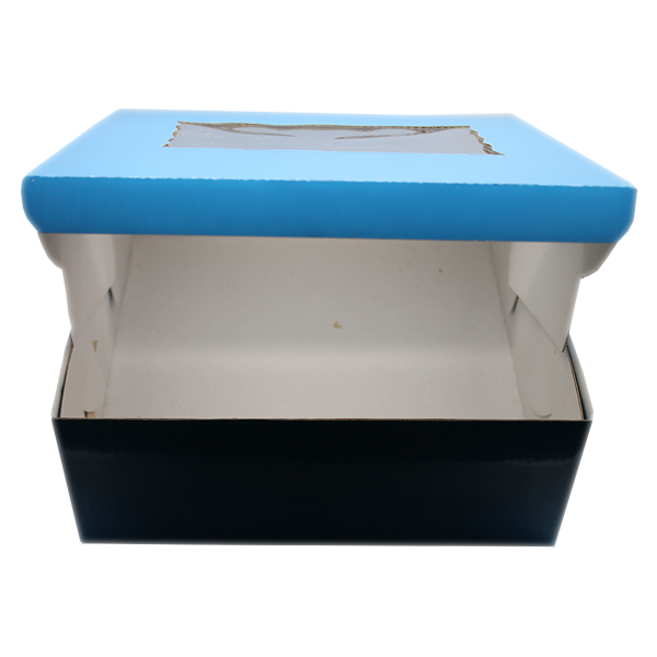 Blue Cake Box 10x10x4 Inches - bakeware bake house kitchenware bakers supplies baking