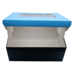 Blue Cake Box 10x10x4 Inches - bakeware bake house kitchenware bakers supplies baking