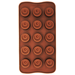 Chocolate Mold Round Spiral - bakeware bake house kitchenware bakers supplies baking