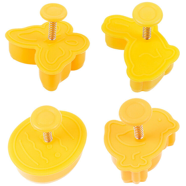 Plunge Cutter Easter Egg, Butterfly, Rabbit And Bird - bakeware bake house kitchenware bakers supplies baking