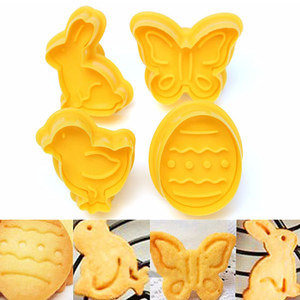 Plunge Cutter Easter Egg, Butterfly, Rabbit And Bird - bakeware bake house kitchenware bakers supplies baking