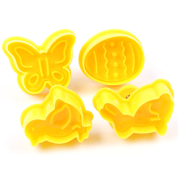 Plunge Cutter Easter Egg, Butterfly, Rabbit And Bird - bakeware bake house kitchenware bakers supplies baking