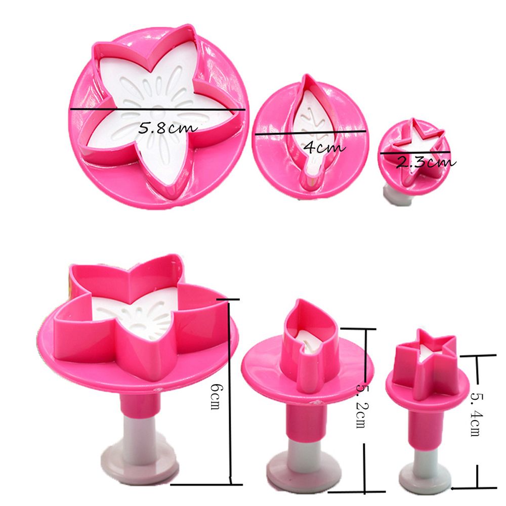 Plunge Cutter Flower, Leaf And Star - bakeware bake house kitchenware bakers supplies baking