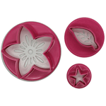 Plunge Cutter Flower, Leaf And Star - bakeware bake house kitchenware bakers supplies baking
