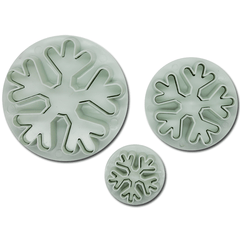 Plunge Cutter Snowflake 3 Pcs - bakeware bake house kitchenware bakers supplies baking