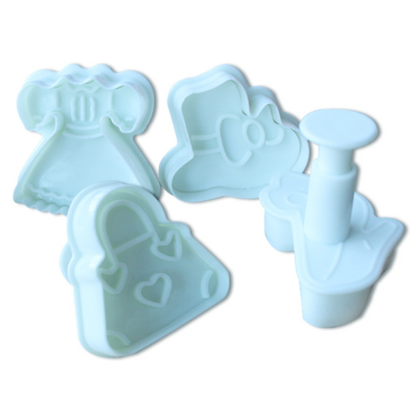 Plunge Cutter Princess 4 Pcs - bakeware bake house kitchenware bakers supplies baking