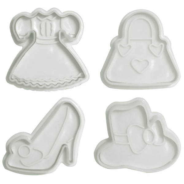 Plunge Cutter Princess 4 Pcs - bakeware bake house kitchenware bakers supplies baking