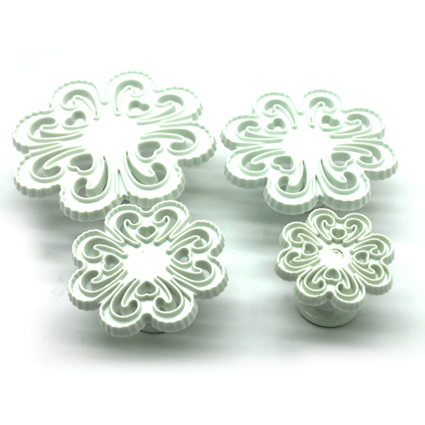 Fondant Embosser Cutter Blossom 4 Pcs - bakeware bake house kitchenware bakers supplies baking
