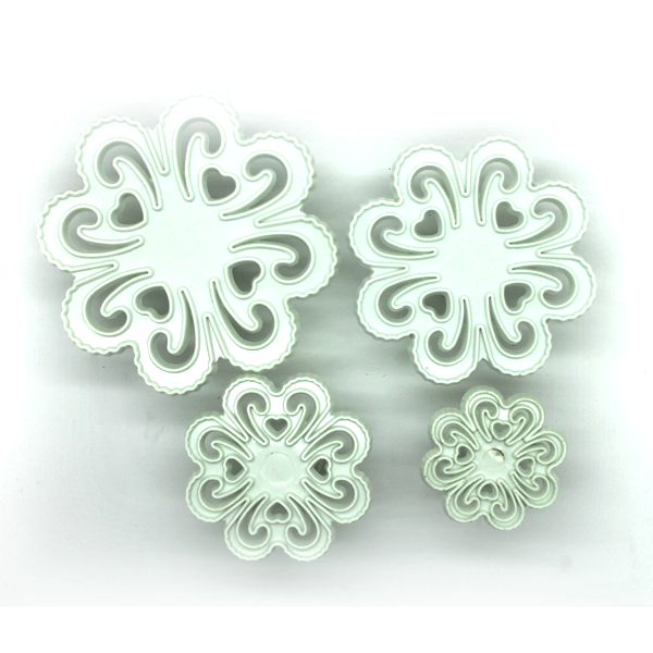Fondant Embosser Cutter Blossom 4 Pcs - bakeware bake house kitchenware bakers supplies baking