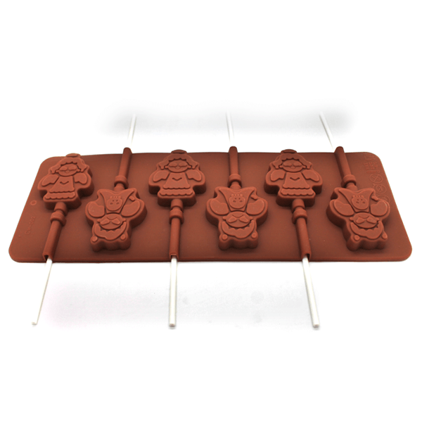 Silicone Lollipop Mold Snowman - bakeware bake house kitchenware bakers supplies baking