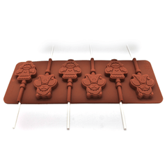 Silicone Lollipop Mold Snowman - bakeware bake house kitchenware bakers supplies baking