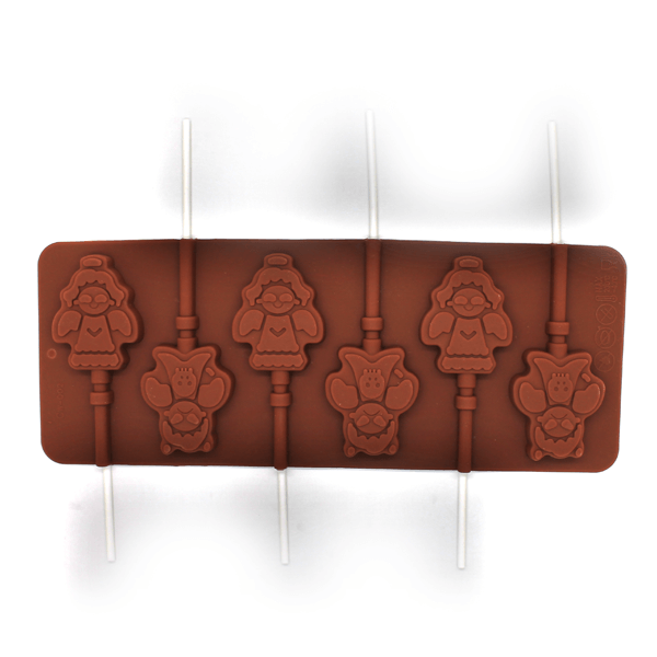 Silicone Lollipop Mold Snowman - bakeware bake house kitchenware bakers supplies baking
