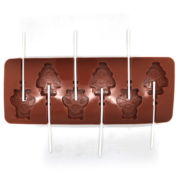 Silicone Lollipop Mold Snowman - bakeware bake house kitchenware bakers supplies baking