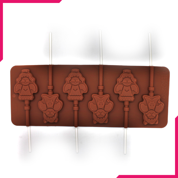 Silicone Lollipop Mold Snowman - bakeware bake house kitchenware bakers supplies baking