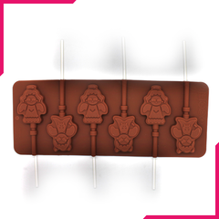 Silicone Lollipop Mold Snowman - bakeware bake house kitchenware bakers supplies baking