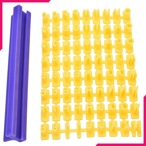 Cake Decorating Fondant SMS Cutter - bakeware bake house kitchenware bakers supplies baking